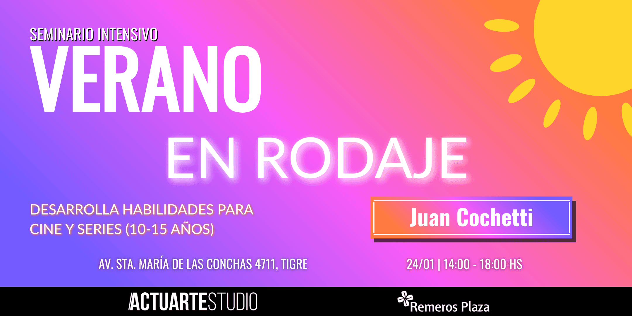 SEMINARIO INTENSIVO DE VERANO: CINE Y SERIES JUNIOR